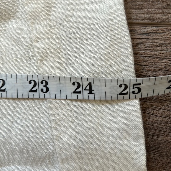JJILL love linen Wide Leg linen beige pull on pants LARGE NWT - Picture 4 of 8